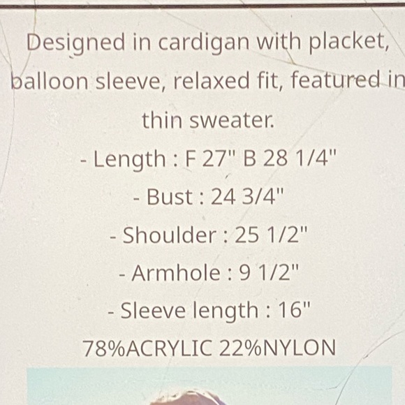 POL Barbie Pink cardigan with placket balloon sleeves and pockets - Picture 6 of 17